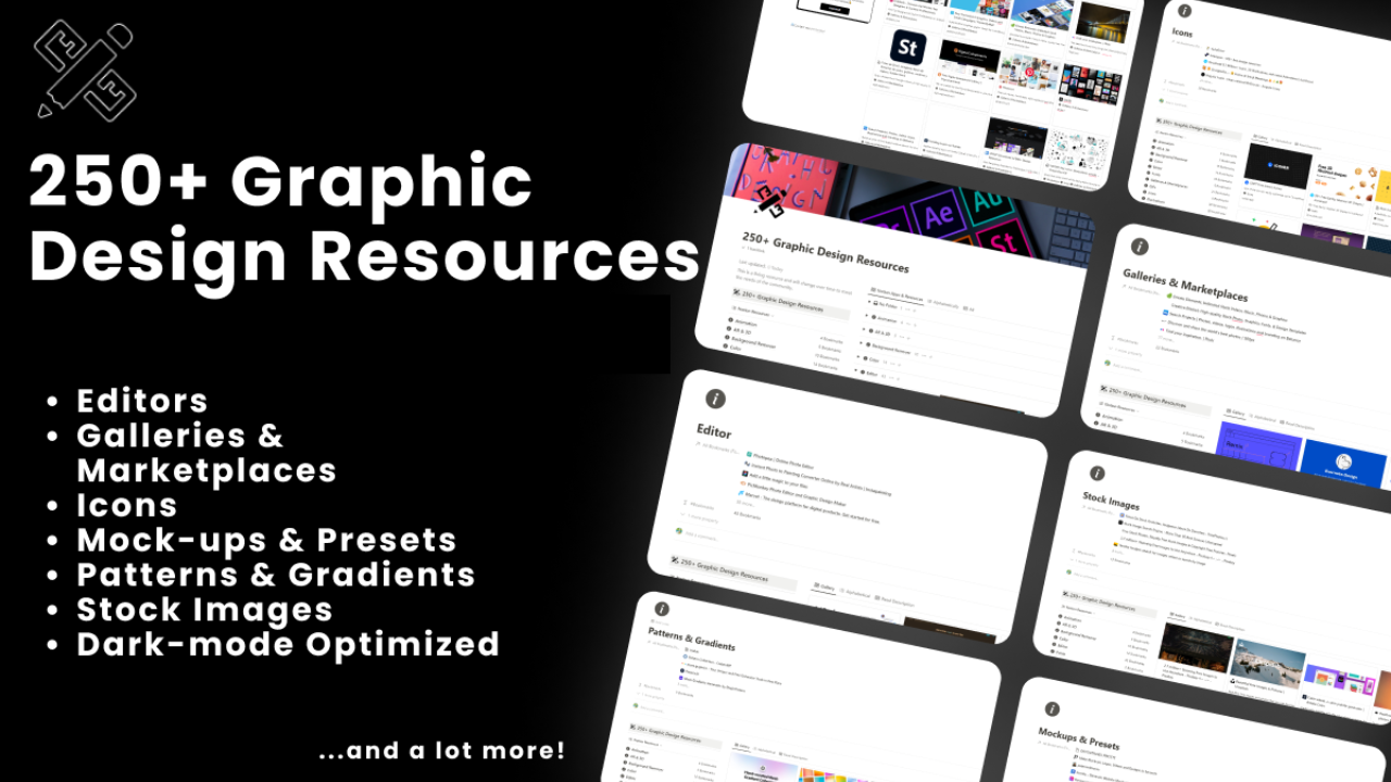 250+ Graphic Design Resources Stock free