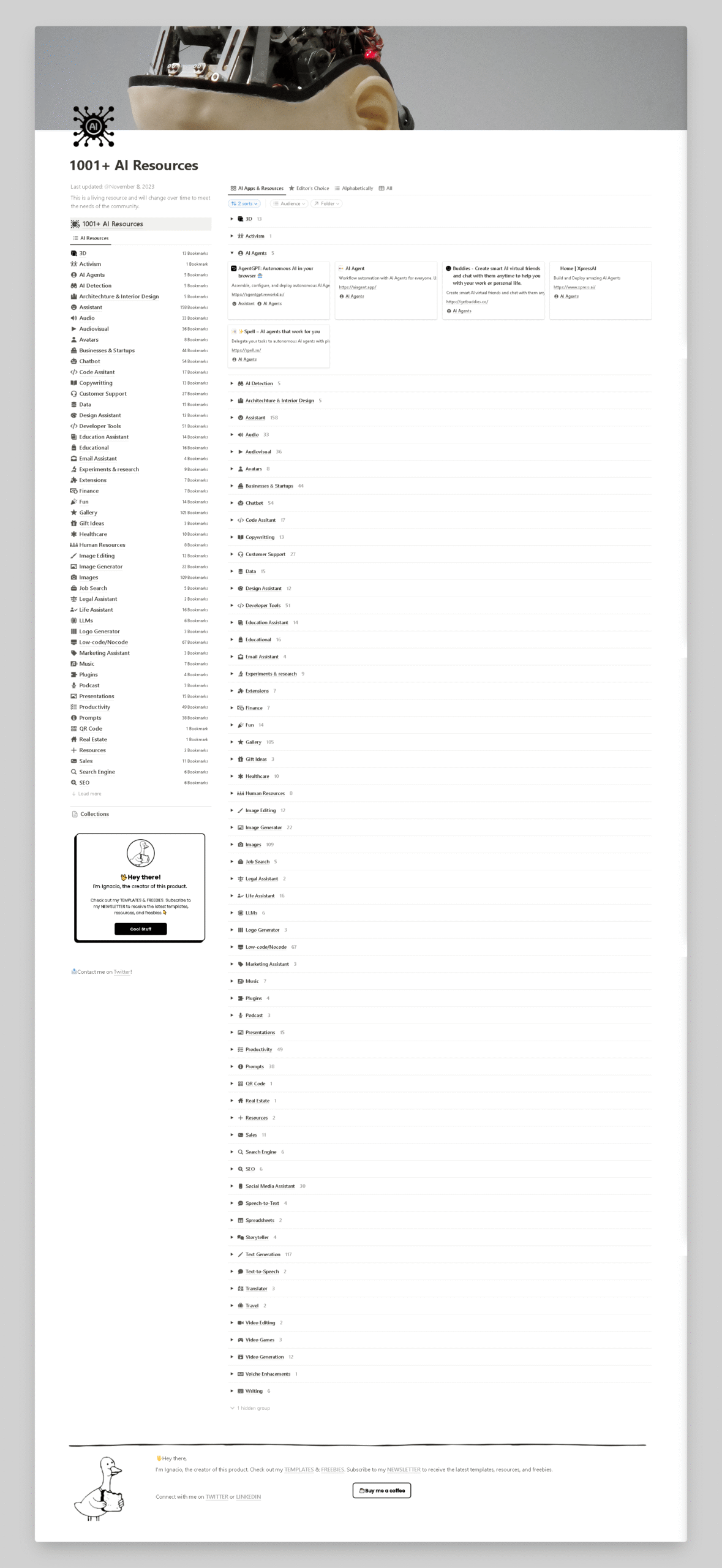 1000+ Artificial Intelligence Resources FREE