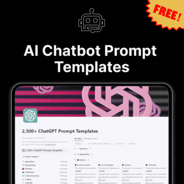 ChatGPT Prompt Templates Thumbnail Free