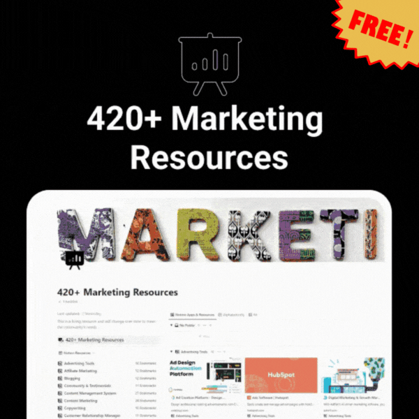 420+ Marketing Resources FREE